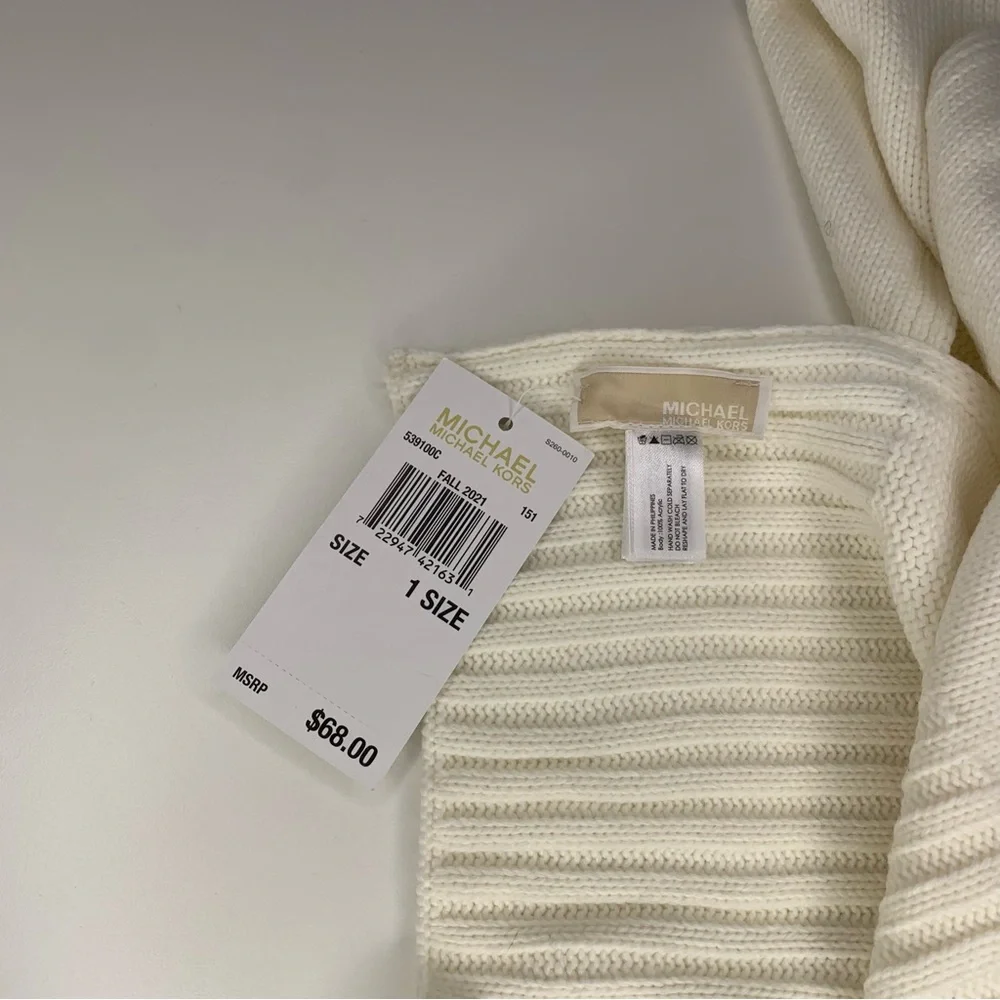 Michael Michael Kors Ivory Knit Scarf